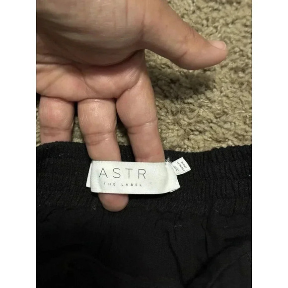 ASTR The Label Black Ruffle Tube Top Strapless Sexy Back Jumpsuit XS Party - Picture 7 of 12